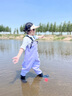 甜甜仔儿童涉水服连体赶海玩水玩沙捉鱼男女童下水裤幼儿园小学生防水服 实拍图