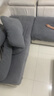 迦耶瀚组合沙发罩套毛绒防滑防尘沙发笠通用防猫抓沙发套全包拼色 深灰色 套餐1（3个大单人1个大贵妃） 实拍图
