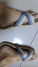 回力家居亚麻拖鞋男女款休闲吸汗干爽舒适耐磨地板拖HL2187灰42-43 实拍图
