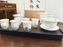 贝柚观意国潮功夫茶具套装办公室喝茶盖碗泡茶商务送礼领导客户 半彩水墨青山茶具套组 实拍图