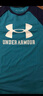 安德玛（Under Armour）男童纯棉T恤夏儿童舒适短袖男大童复古字母印花上衣夏装241101019 绿色 170 （偏小一码） 实拍图