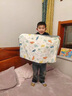 无印良品全棉纱布盖毯儿童毛巾被夏季小毯子幼儿园午睡毯单人披肩毯夏凉被 恐龙岛【全棉皱皱纱 亲肤柔软】 80x105cm【儿童毯】 实拍图