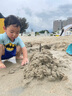 臻佑（Grsaed）儿童抄网不锈钢抄网杆伸缩捞鱼网兜小鱼虾捕虫网玩具蓝色 实拍图