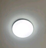 欧普（OPPLE）led吸顶灯具儿童房间现代简约圆形阳台卧室灯高显色三防一体快装 【铂玉II260白13瓦】 实拍图