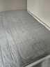 无印良品A类面料全棉棉花褥子双人家用床垫遮盖物宿舍床褥1.5x2米 优雅灰 实拍图