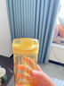 特百惠（Tupperware）晶彩mini塑料杯280ML 男女学生夏季水杯子儿童双饮口便携 奶油黄 实拍图