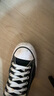 匡威（Converse）官方All Star经典帆布男女低帮休闲运动鞋黑色101001 101001/黑色 42 实拍图