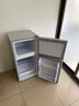 长城（GREAT WALL FRIDGE）家用迷你小冰箱小型冷冻冷藏保鲜宿舍出租房办公室节能省电双开门电冰箱 银色108L【一级能效 全国联保】 实拍图