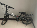 PHILLIPS折叠自行车成人男女超轻便携中置减震单车女士上学上班代步通勤车 灰色 单速 辐条轮（中置减震） 20寸 150-175CM 实拍图