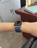 Apple/苹果 Watch Series 10 智能手表GPS款42毫米银色铝金属表壳丹宁色运动型表带S/M MX1J3CH/B 实拍图