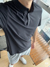 京东京造300防晒速干运动t恤男polo杉无痕定型领休闲合体 黑色 L 实拍图