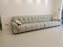 冬熊棉花糖真皮沙发法式奶油风客厅小户型轻奢白色钢琴键云朵沙发 【五人位3.4米】 头层真皮【旗舰版】凝胶记忆棉+6CM紫罗兰 实拍图