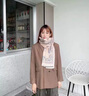 CHANEELR & KARITH官网围巾女披肩保暖加厚外搭空调房围脖女轻奢生日礼物送老婆女友 轻奢品牌时尚百搭ck风【青鸟蓝】 实拍图