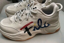 FILA FUSION潮牌斐乐女鞋BUBBLE泡泡鞋时尚百搭休闲鞋运动鞋女 米色-AG经典款 厚底增高 37.5 实拍图