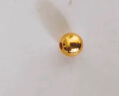 纵横金业足金999   黄金转运珠 金珠子  1克 单颗 顶珠 散珠 手串diy 1克  转运珠 实拍图
