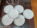 千代源清仓纯色陶瓷盘子餐盘鱼盘瓷碗家用小盘子菜碟吐骨碟骨碟盘长方盘 5.3英寸白色碟子 实拍图