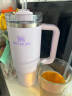 STANLEY巨无霸吸管杯水杯保温杯大容量办公车载不锈钢杯子887ML-香兰紫 实拍图