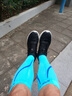 SPXINE马拉松压缩护小腿袜套压力跑步专业运动男护腿套护具篮球竞速速干 冰蓝一双【梯度压力分解乳酸】 XL （腿肚围数33-39） 晒单实拍图