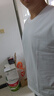 战浩【2件】纯棉长袖T恤男春秋圆领纯色中青年宽松大码打底衫重磅秋衣 白色+黑色 XL 建议【135-150斤】 实拍图