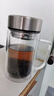 富光双层玻璃杯支持团购定制泡茶杯办公杯带把 大容量男女水杯子580ML 实拍图