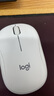 罗技（Logitech）M221 轻音鼠标 无线鼠标 办公鼠标 对称鼠标 带无线微型接收器 米白色 实拍图