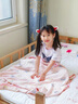 无印良品全棉纱布盖毯儿童毛巾被夏季小毯子幼儿园午睡毯单人披肩毯夏凉被 恐龙岛【全棉皱皱纱 亲肤柔软】 80x105cm【儿童毯】 实拍图