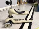 酷骑（COOGHI）小绿车八合一儿童滑板车1-5岁可骑可滑二合一多功能防侧翻 【二合一可骑滑】经典款苍穹灰 实拍图