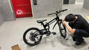 EROADE伊诺德儿童折叠自行车男女孩青少年初中小学生铝合金山地车中大童 全铝合金造-黑色 20寸6速【竞赛款】身高120-145cm 实拍图