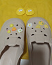 利达妮（TZLDN）eva洞洞鞋女士外穿防滑夏季防臭踩屎感家居家用沙滩凉鞋包头拖鞋 卡其奶酪(10个) 40-41 【标准码】 实拍图