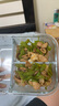 希乐扣小黄鸭玻璃饭盒上班族带饭便当盒微波炉餐盒大容量保鲜盒 三隔+包 实拍图