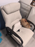 顾全M7电动单人沙发椅电动躺椅撑腰功能沙发椅懒人休闲躺椅沙发椅可躺 真皮【双电机】原木色扶手（储电款） 实拍图