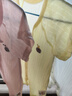 贝瑞加（Babyprints）婴儿衣服2件装新生儿连体衣短袖宝宝哈衣纯棉薄款爬服 粉黄73 实拍图