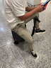 全新智能电动行李箱骑行拉杆旅行登机箱机箱大容量智能代步密码箱 黑色豪华版(可登机）二块电池 实拍图