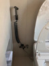 杜拉德（KSHD）德国KSHD全铜马桶喷枪伴侣卫生间冲洗器妇洗高压水枪增压龙头喷头 哑光白（喷枪+座+管) 实拍图