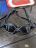 速比涛（Speedo）HYDROPULSEH大视野高清防雾泳镜游泳装备 黑色/灰色 实拍图