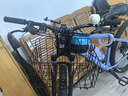 洛克兄弟（ROCKBROS） 自行车车篮前车筐后货架菜篮子宠物筐钢丝加大方口后挂可折叠 普通黑色 实拍图