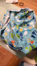 好孩子（gb）婴儿罩衣宝宝吃饭围兜幼儿儿童防水反穿衣长袖罩衫围裙画画罩衣 蓝100码[材质安全+易洗易干] 实拍图