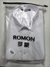 罗蒙（ROMON）短袖衬衫男士2025夏季凉感棉质上衣商务休闲正装白衬衣MQ21白色41 实拍图