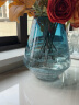 傲石 玻璃透明水养花瓶 摆件客厅插花轻奢ins风法式简约餐桌干花瓶 菱款(高25cm) 实拍图