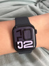 Apple/苹果 Watch Series 10 智能手表GPS款42毫米亮黑色铝金属表壳黑色运动型表带S/M MX1M3CH/B 实拍图