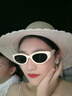 四万公里复古猫眼偏光墨镜女高级感窄框眼镜潮防紫外线太阳镜防晒遮阳眼镜 实拍图