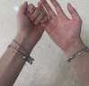芯奢刻字星芒手链男士潮韩版双层手链简约饰品男女嘻哈单身手串男礼物 实拍图