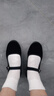 老北京布鞋女鞋妈妈鞋软底防滑牛筋底工作鞋黑色舞蹈鞋酒店保洁鞋 A08黑色 升级款厚底牛筋底 36 实拍图