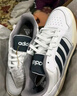 adidas「T头鞋」VL COURT 2.0复古休闲板鞋德训鞋阿迪达斯轻运动 白色/暗红/金色(推荐女生选小半码)   37 实拍图