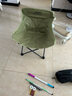 暴走怪兽户外折叠椅露营月亮椅便携钓鱼凳美术生休闲椅子躺椅导演椅超大的 冬竹青-【称重200斤】+收纳袋（设计师推荐色） 实拍图