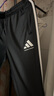 阿迪达斯 （adidas）运动裤男春季宽松透气直筒裤跑步运动防风休闲裤 黑白  XL  实拍图