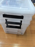 禧天龙透明大号收纳箱证件文具零件化妆品收纳盒衣服整理箱文件盒整理盒 55L 带轮 高透【55.5*41*32.5cm】 巨划算超值3个装 实拍图