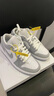 耐克NIKE篮球鞋男女同款小迪奥AJ1 JORDAN 1运动鞋DC0774-105白灰36.5 实拍图