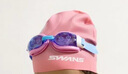 SWANS儿童泳镜泳帽进口高清防水防雾男女童游泳套装SW29粉白小兔 实拍图