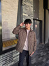 波司登（BOSIDENG）羽绒服男士秋90绒轻薄衬衫领修身短款内胆休闲通勤外套 砂岩咖|7C90 L 180/100A 体重约140-155斤 实拍图